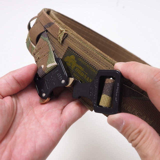 ORDNANCE TACTICAL OKINAWA（オードナンス）PISTOL BELT MOLLE SYSTEM [Multicam] ブラックバックル仕様 [Mサイズ、Lサイズ][MOLLEポーチ対応][Austri Alpin]