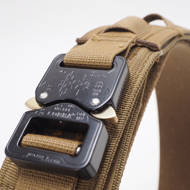 ORDNANCE TACTICAL OKINAWA（オードナンス）PISTOL BELT MOLLE SYSTEM [Coyote]  ブラックバックル仕様 [Mサイズ、Lサイズ][MOLLE][Austri Alpin]