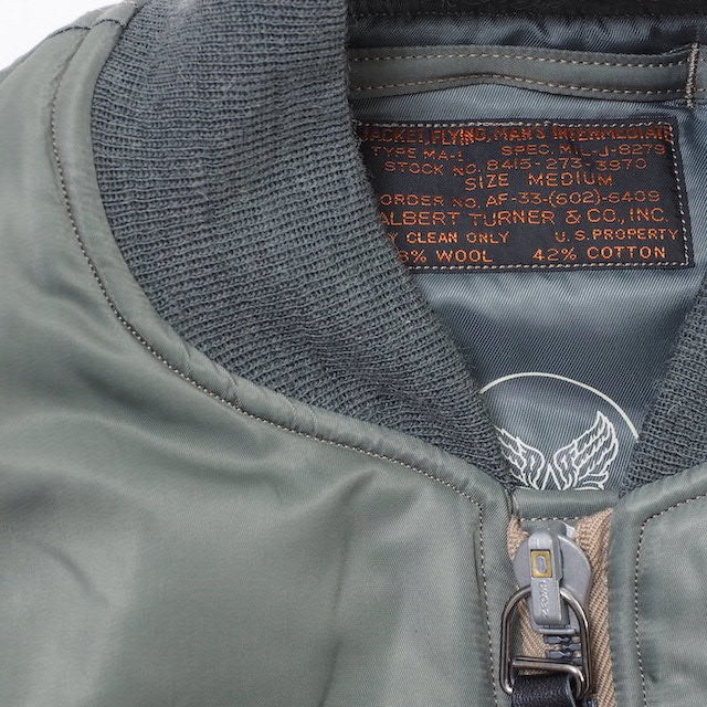 BUZZ RICKSON'S Type MA-1 ALBERT TURNER &amp; CO.,INC. Flight Jacket [BR14900]