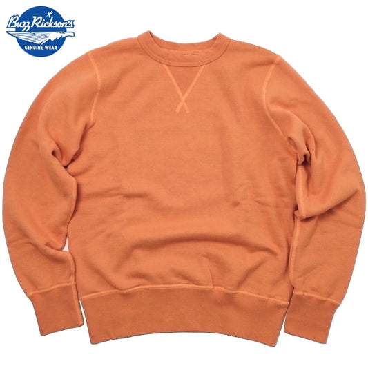 BUZZ RICKSON'S（バズリクソン）セットイン スリーブ スウェット シャツ オレンジ Set-In Sleeve Sweat Shirts ORENGE [BR65622]