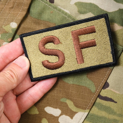 Military Patch SF OCP Patch Large Black Border [Hook Included] [Letter Pack Plus Compatible] [Letter Pack Light Compatible]