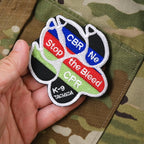 Military Patch（ミリタリーパッチ）K-9 フットプリント CBRNe パッチ [フック付き]【レターパックプラス対応】【レターパックライト対応】