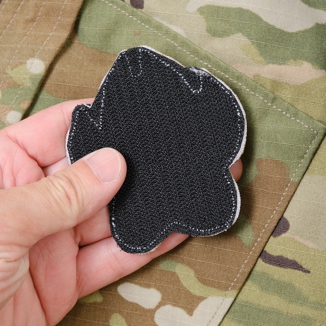 Military Patch（ミリタリーパッチ）K-9 フットプリント CBRNe パッチ [フック付き]【レターパックプラス対応】【レターパックライト対応】