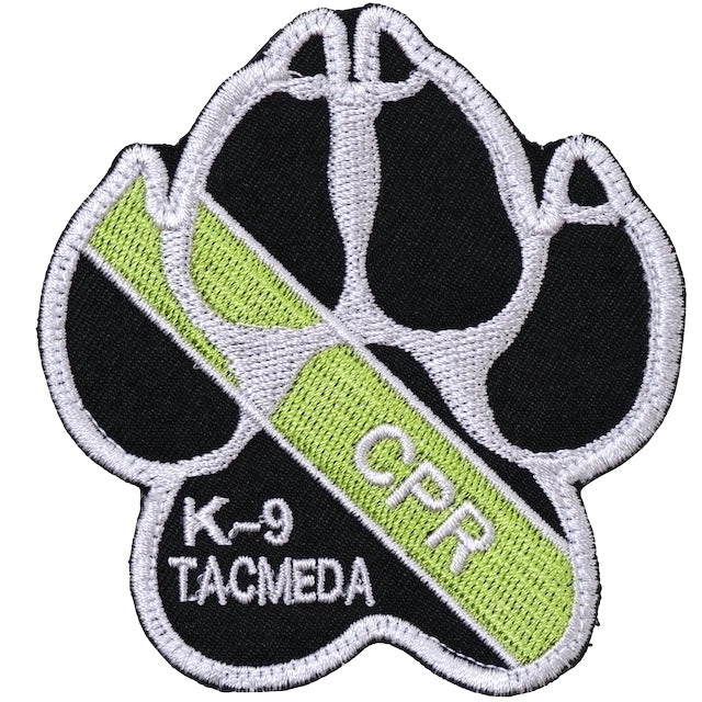 Military Patch（ミリタリーパッチ）K-9 フットプリント CPR パッチ [フック付き]【レターパックプラス対応】【レターパックライト対応】