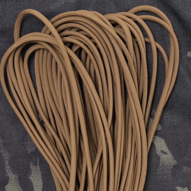 Military（ミリタリー）550 パラコード タイプ3 Coyote Brown [50ft 15m][550 Paracord Type III 550 Cord]【レターパックプラス対応】【レターパックライト対応】