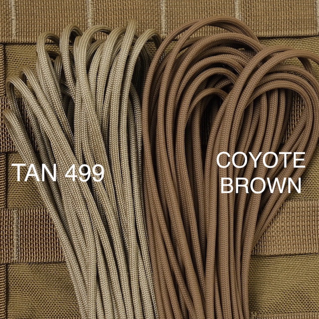 Military 550 Paracord Type III Coyote Brown [50ft 15m] [550 Paracord Type III 550 Cord] [Letter Pack Plus compatible] [Letter Pack Light compatible]