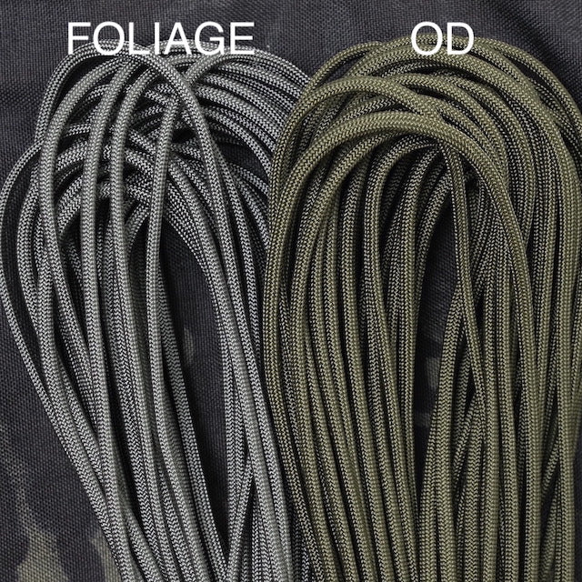 Military（ミリタリー）550 パラコード タイプ3 Foliage Green [50ft 15m][550 Paracord Type III 550 Cord]【レターパックプラス対応】【レターパックライト対応】
