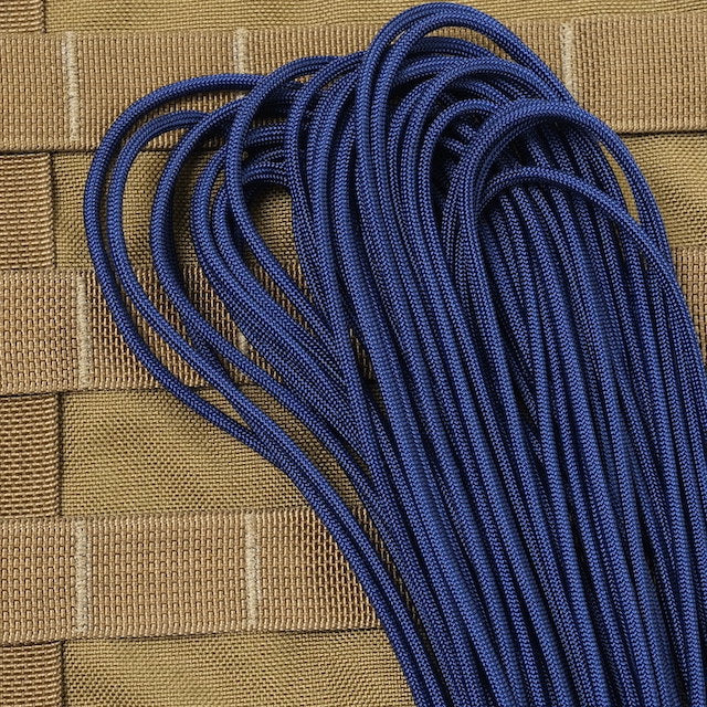 Military（ミリタリー）550 パラコード タイプ3 Navy [50ft 15m][550 Paracord Type III 550 Cord]【レターパックプラス対応】【レターパックライト対応】