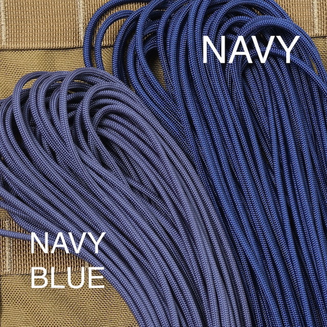 Military 550 Paracord Type 3 Federal Standard Navy Blue [50ft 15m] [550 Paracord Type III 550 Cord] [Letter Pack Plus compatible] [Letter Pack Light compatible]