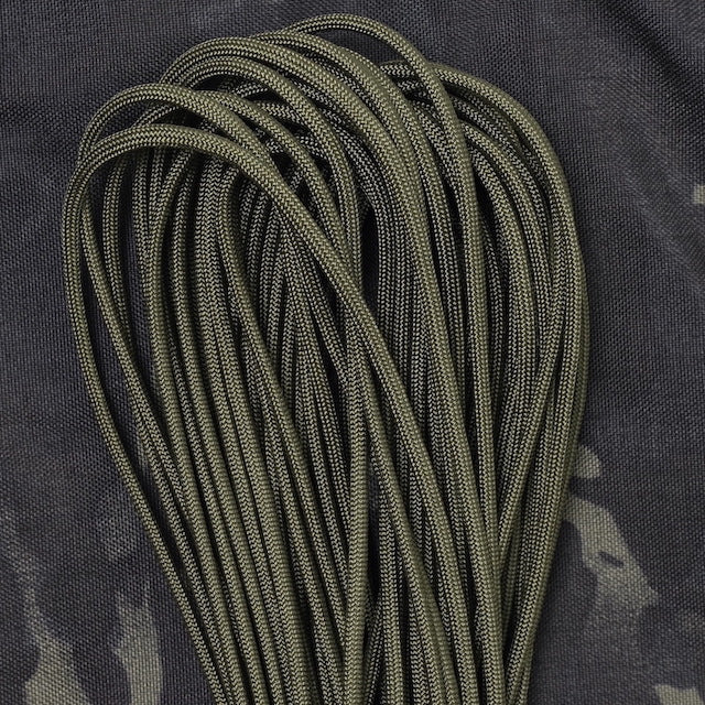 Military（ミリタリー）550 パラコード タイプ3 OD [50ft 15m][550 Paracord Type III 550 Cord]【レターパックプラス対応】【レターパックライト対応】
