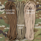 Military（ミリタリー）550 パラコード タイプ3 Tan380 [50ft 15m][550 Paracord Type III 550 Cord]【レターパックプラス対応】【レターパックライト対応】