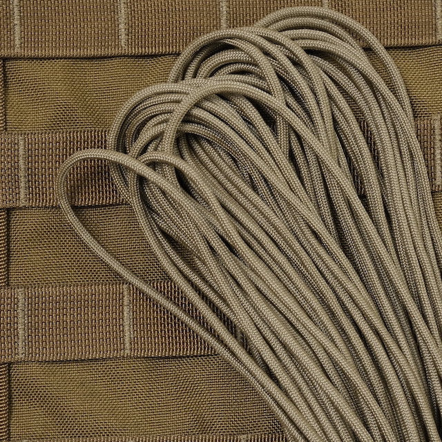 Military（ミリタリー）550 パラコード タイプ3 Tan499 [50ft 15m][550 Paracord Type III 550 Cord]【レターパックプラス対応】【レターパックライト対応】