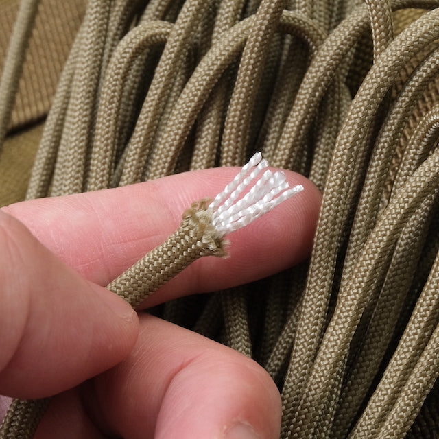 Military 550 Paracord Type 3 Tan499 [50ft 15m] [550 Paracord Type III 550 Cord] [Letter Pack Plus compatible] [Letter Pack Light compatible]