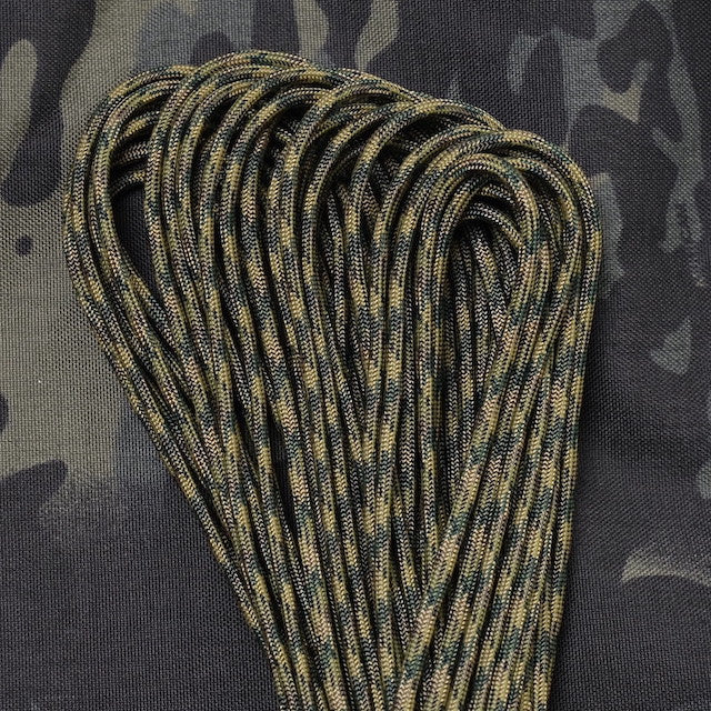Military（ミリタリー）550 パラコード タイプ3 Bayou Camo [50ft 15m][550 Paracord Type III 550 Cord]【レターパックプラス対応】【レターパックライト対応】