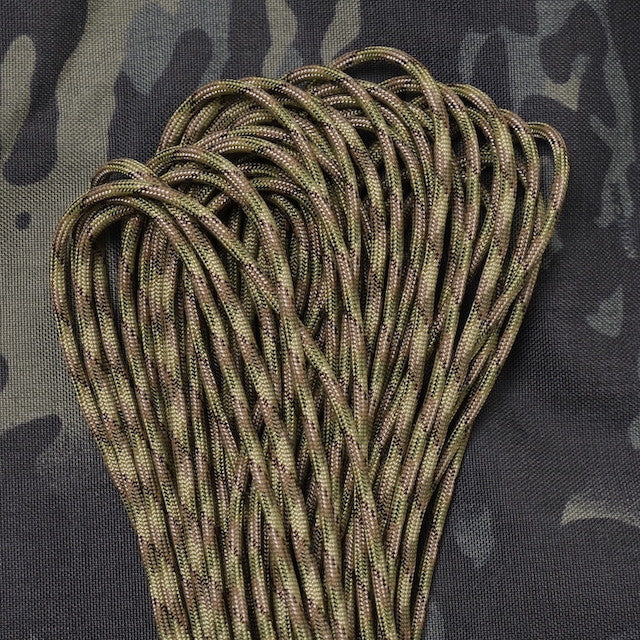 Military（ミリタリー）550 パラコード タイプ3 Multi Camo [50ft 15m][550 Paracord Type III 550 Cord]【レターパックプラス対応】【レターパックライト対応】