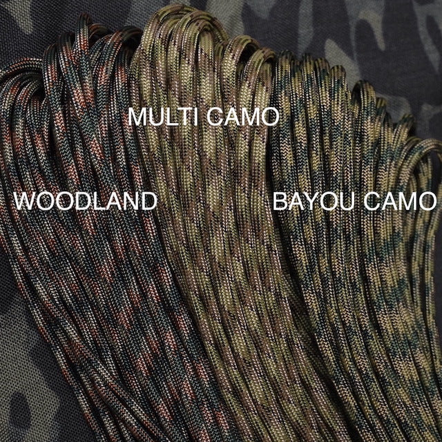 Military（ミリタリー）550 パラコード タイプ3 Multi Camo [50ft 15m][550 Paracord Type III 550 Cord]【レターパックプラス対応】【レターパックライト対応】