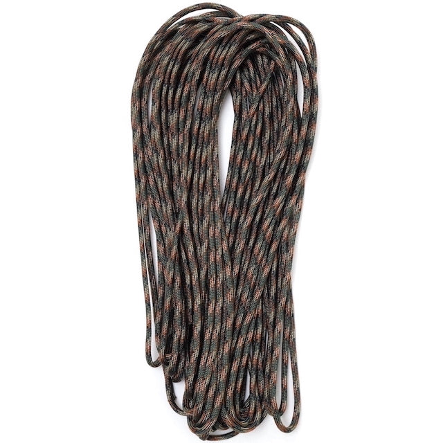 Military（ミリタリー）550 パラコード タイプ3 Woodland [50ft 15m][550 Paracord Type III 550 Cord]【レターパックプラス対応】【レターパックライト対応】