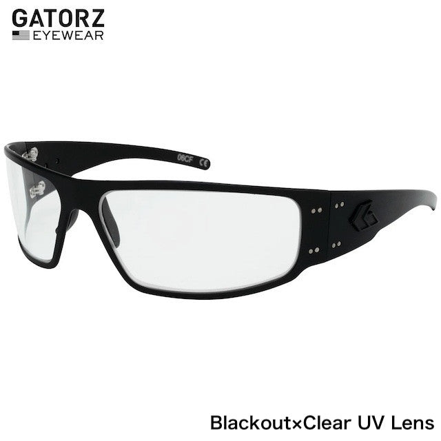 GATORZ MAGNUM ASIANFIT Clear UV Lens Blackout [GZ-01-039]