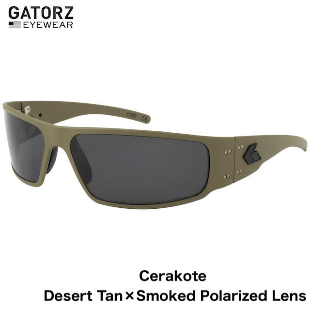 GATORZ MAGNUM ASIANFIT Cerakote Desert Tan Smoke Polarized Lens [GZ-01-311]