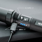 NEXTORCH P8 Flashlight [1600 Lumens] [Rechargeable Flashlight] [3-Level Dimming + Strobe Light]