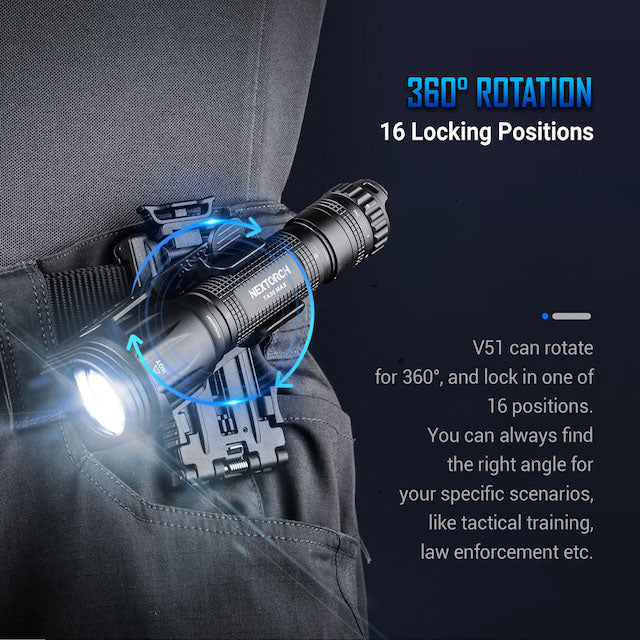 NEXTORCH（ネクストーチ）V51 Flashlight Holder [フラッシュライトホルスター][ヘッド径25mm～32mm対応]