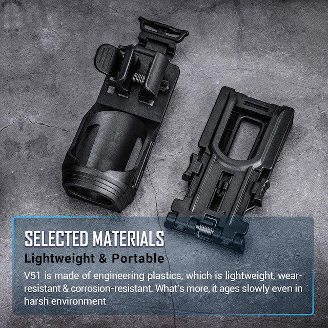 NEXTORCH V51 Flashlight Holder [Flashlight Holster] [Fits 25mm-32mm Camera Body Diameters]
