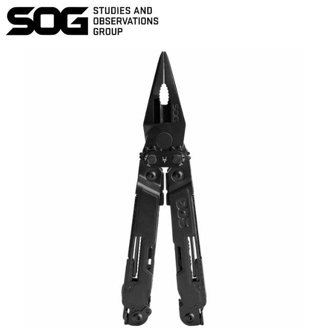 SOG（ソグ）POWERACCESS DELUXE BLACK マルチツール [ベルト対応ナイロンポーチ付]