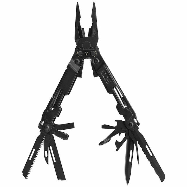 SOG（ソグ）POWERACCESS DELUXE BLACK マルチツール [ベルト対応ナイロンポーチ付]