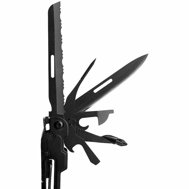 SOG（ソグ）POWERACCESS DELUXE BLACK マルチツール [ベルト対応ナイロンポーチ付]
