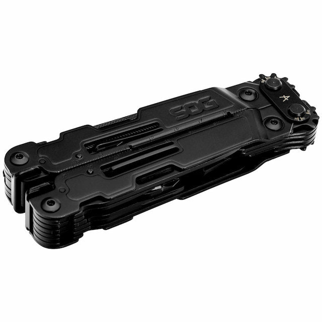 SOG（ソグ）POWERACCESS DELUXE BLACK マルチツール [ベルト対応ナイロンポーチ付]