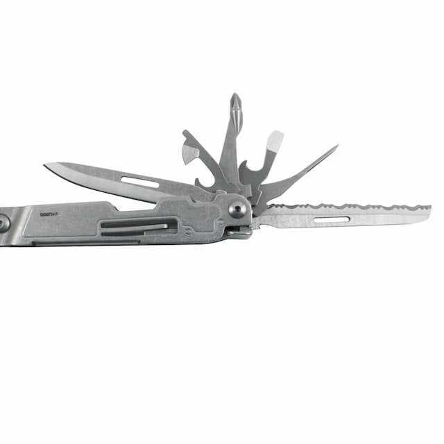SOG POWERACCESS DELUXE SILVER Multi Tool [With belt compatible nylon pouch]