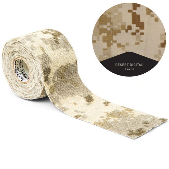 GEAR AID Camo Form Reusable Fabric Wrap [Self-adhesive/Stretchable Material] [Military Camo 4 Colors]