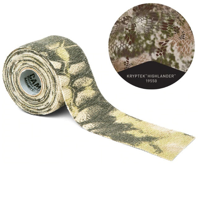 GEAR AID Camo Form Reusable Fabric Wrap [Self-adhesive/Stretchable Material] [Military Camo 4 Colors]
