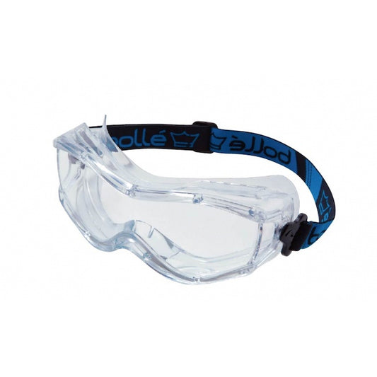 bolle Safety STORM Safety Goggles [With ventilation holes] [Clear lens] [Glasses compatible]