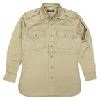 SESSLER（セスラー）L/S Chino Khaki Shirts ロングスリーブ チノシャツ 1945モデル 将校用 【中田商店】