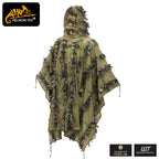 HELIKON-TEX LEAF GHILLIE PONCHO WOODLAND [Letter Pack Plus compatible]
