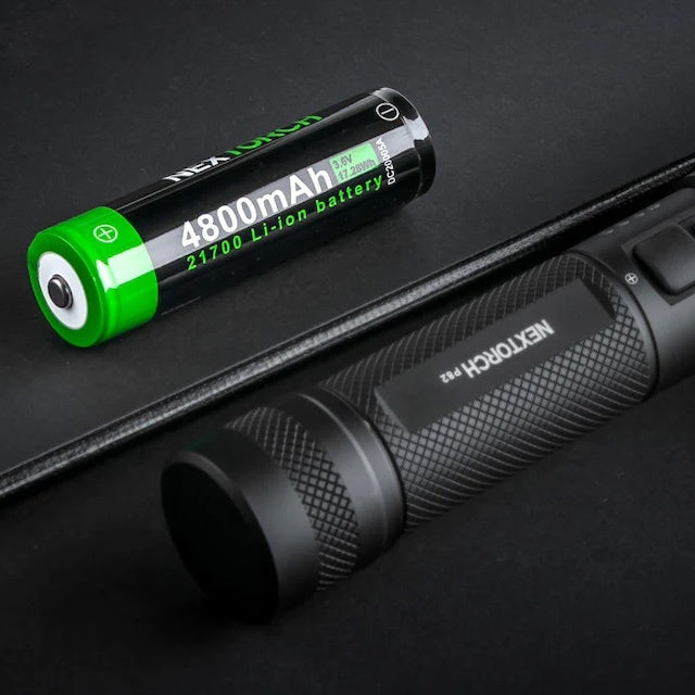 NEXTORCH P82 Flashlight [1200 lumens/1100m] [Rechargeable long-distance flashlight] [3-level dimming + strobe lighting]