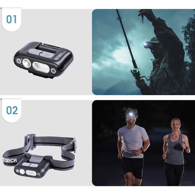 NEXTORCH UT30 Motion Sensor TYPE-C Rechargeable LED Headlamp [LED Color Red/White]