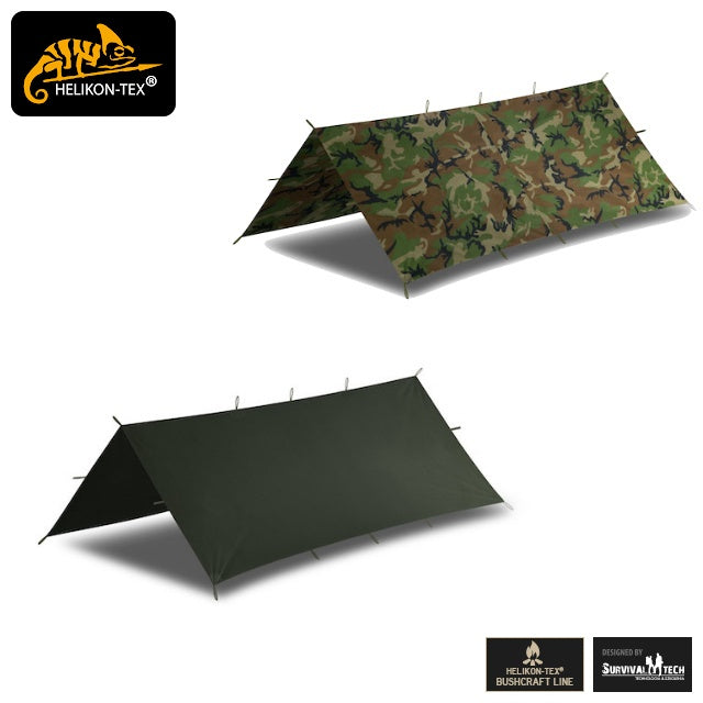 HELIKON-TEX SUPERTARP SMALL Combat Tarp [2 colors] [Bushcraft line] [Nakada Shoten] [Letter Pack Plus compatible]