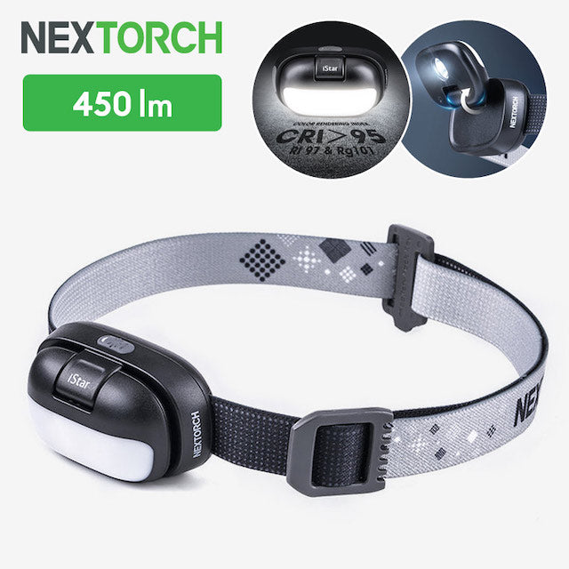 NEXTORCH iStar TYPE-C Rechargeable LED Headlamp [450 Lumens]