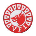 Military Patch（ミリタリーパッチ）VF-1（第1戦闘飛行隊）「ウルフ・パック」SQパッチ [フック付き]【レターパックプラス対応】【レターパックライト対応】