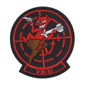 Military Patch（ミリタリーパッチ）VX-31（第31試験評価飛行隊）「ダスト・デビルズ」SQパッチ [フック付き]【レターパックプラス対応】【レターパックライト対応】