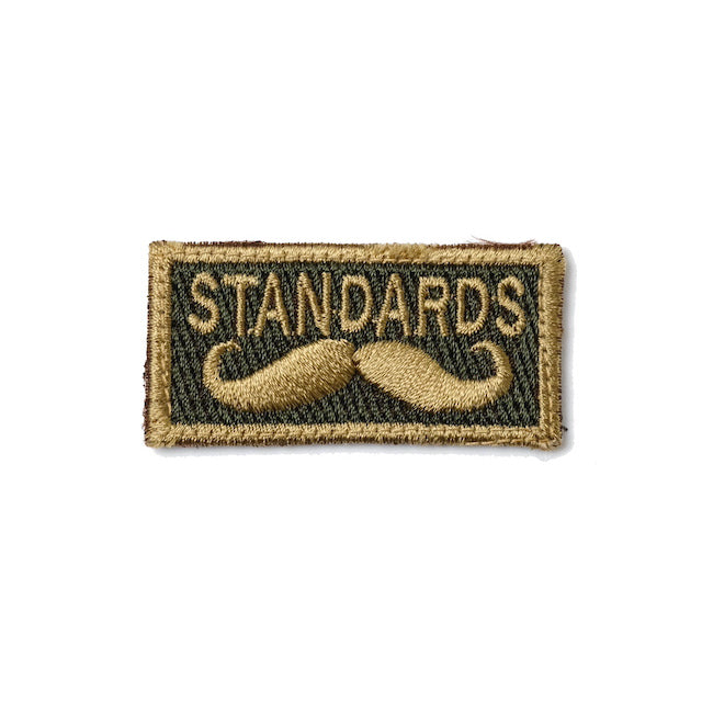 Military Patch（ミリタリーパッチ）STANDARD ヒゲ ミニパッチ  [フック付き][2色]【レターパックプラス対応】【レターパックライト対応】