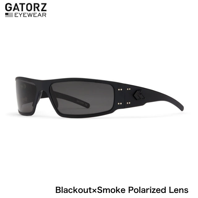 GATORZ MAGNUM ASIANFIT Smoke Polarized Lens Blackout [GZ-01-011]