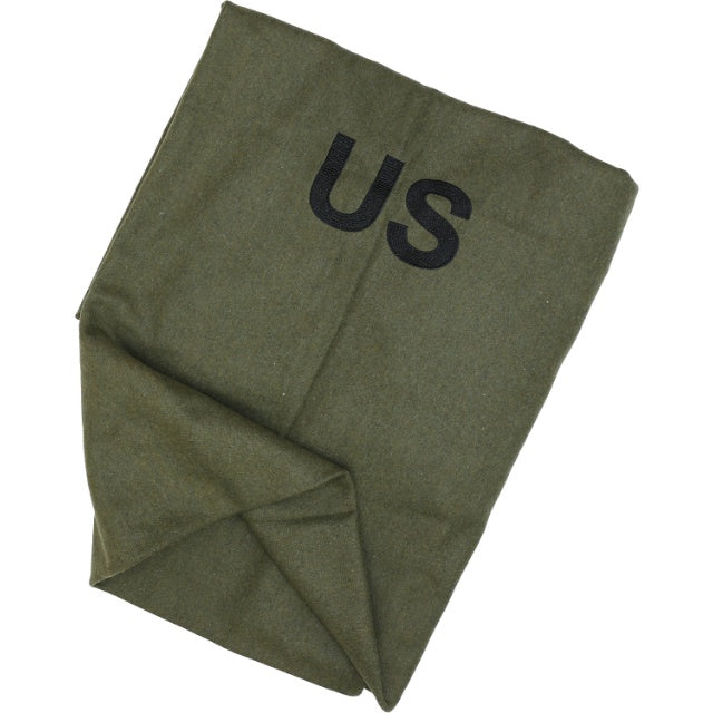 US（米軍放出品）ウールブランケット OD [US刺繍入り][US Wool Blanket