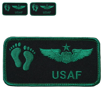 Military Patch（ミリタリーパッチ）USAF ジョリーグリーン ネームタグ NVG 2021 [2種][フック付き]【レターパックプラス対応】【レターパックライト対応】