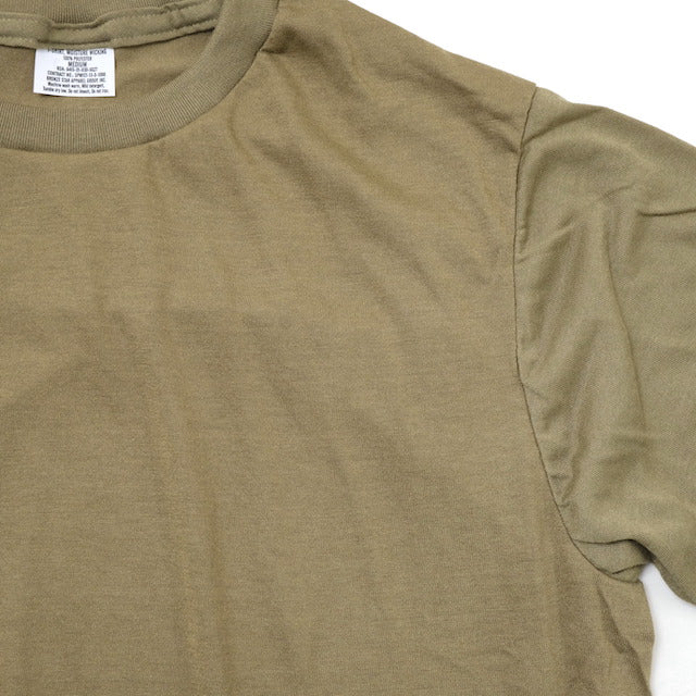 US（米軍放出品）ショートスリーブ Tシャツ TAN499  [ポリエステル100][Made in USA]【レターパックプラス対応】