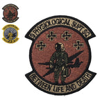 Military Patch（ミリタリーパッチ）9 PHYSIOLOGICAL SUPT SQ パッチ [2色][フック付き]【レターパックプラス対応】【レターパックライト対応】