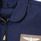 SESSLER（セスラー）TYPE AN-J2 ウイングパッチ付き [ネイビー][ワッペン付]【中田商店】