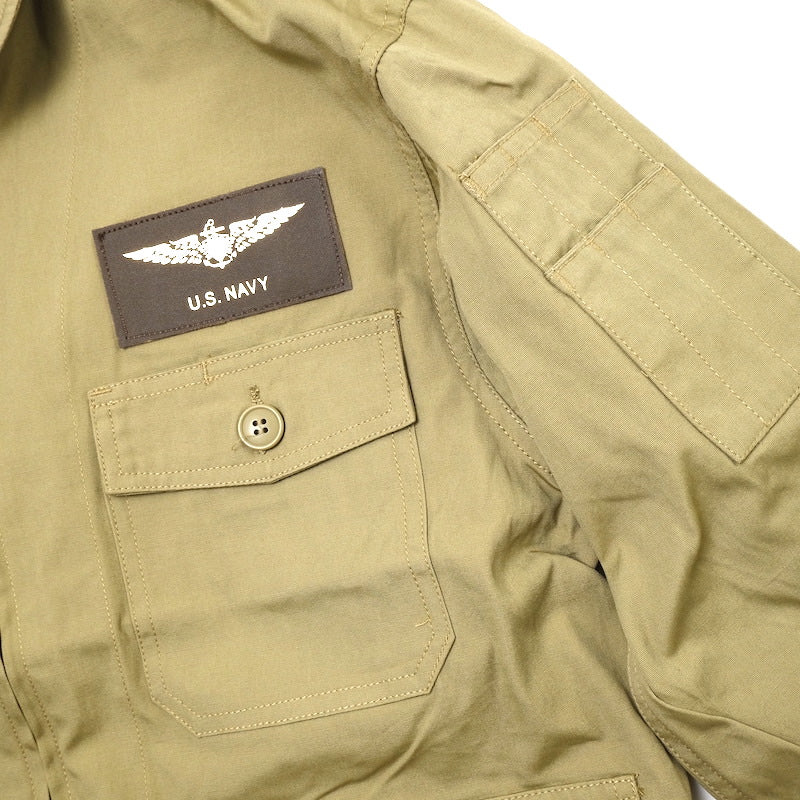 SESSLER（セスラー）TYPE AN-J2 ウイングパッチ付き [カーキ][ワッペン付]【中田商店】
